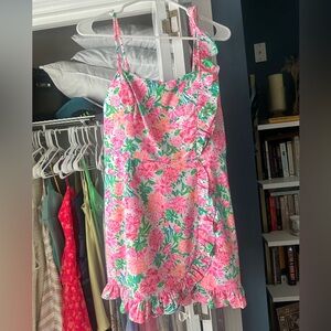 Floral Pink and Green Lilly Pulitzer Dress